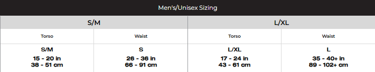 Sizing Chart